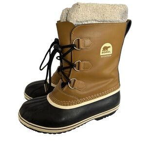 Sorel Yoot Pac Tan Winter Waterproof Snow Boot NY1880-259 Women's Size 7